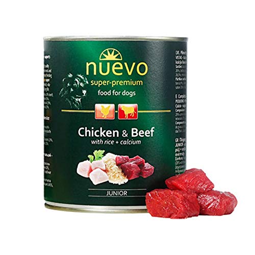 NUEVO Lata Perro JUNIOR: Pollo y Ternera, 800 g, Perro