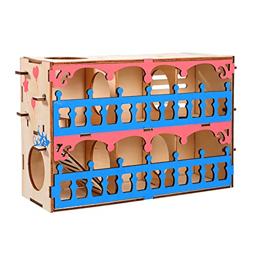 NUOBESTY 1 Unid Hamster Maze Laberinto Tunnel Toy Pey Pet Toy Toy Hamster Actividad Ejercicio Juguete para Los Conejillos de Indias Y Animales Pequeños para Jugar Y Dormir- 20. 5X13cm