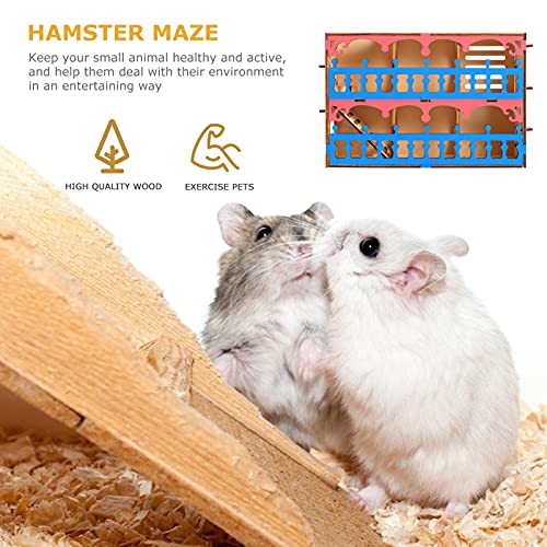 NUOBESTY 1 Unid Hamster Maze Laberinto Tunnel Toy Pey Pet Toy Toy Hamster Actividad Ejercicio Juguete para Los Conejillos de Indias Y Animales Pequeños para Jugar Y Dormir- 20. 5X13cm
