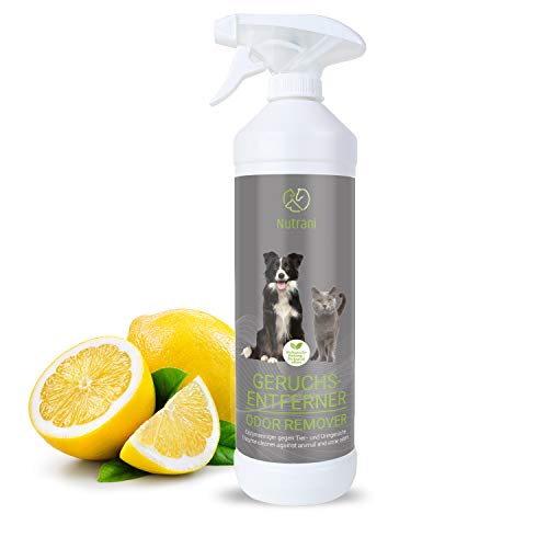 Nutrani - Eliminador de olores | 750 ml - Limpiador enzimático natural en spray listo para usar con efecto biológico, elimina olores, orina, excrementos y manchas de perros y gatos