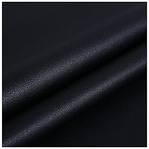 NXFGJ Cuero Sintético 138cm Cuero de Imitación 100cm de Ancho Cuero Sintético Impermeable para Sofás Asientos de Coche Y Bolsos(Color:Negro)