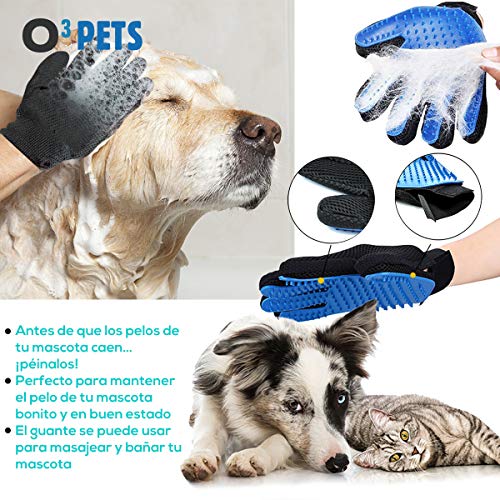 O³ Quitapelos y Rodillos para Mascotas con 2 Guantes para Quitar Pelo Mascotas – Cepillo Quita Pelos Gato y Quita Pelos Perro - Removedor de Pelaje Quitapelos Mascotas