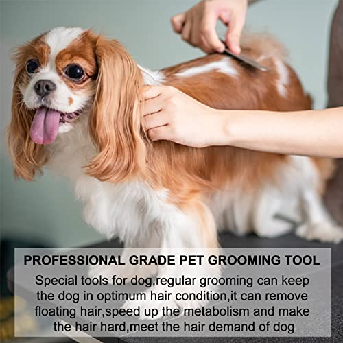onebarleycorn – Cuchillo pelador Profesional para Perros, Mango de Madera ergonómico Herramienta de Aseo para Mascotas para Diestros