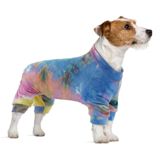 Onesie para Perros, Ropa para Perros Pijamas de Perro Suave Algodón Puppy Body con Piernas Mangas para Perros Pequeños Medianos (XS)