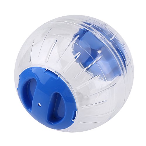 Oumefar Bola de Ejercicio de hámster de 3 Colores, Juguete de plástico para hámster Ruedas giratorias para Ejercicios de Mini Bola para Animales pequeños hámster jerbo(Azul)