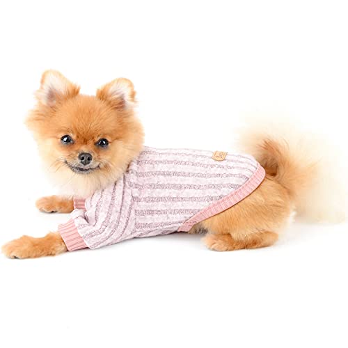 PAIDEFUL Jersey Cálido de Punto para Perros Suéteres de Color Puro Chihuahua Jersey de Moda Ropa de Invierno para Cachorros Mascotas Pequeñas Gatos Otoño Clima Frío