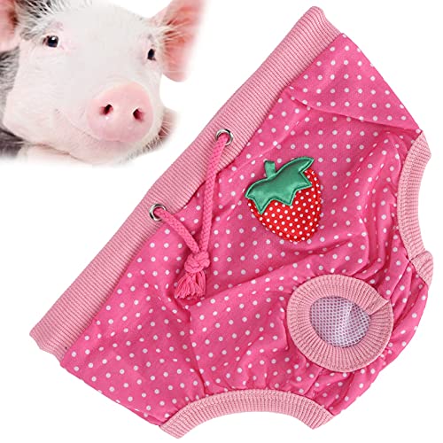 Pantalones fisiológicos para Mascotas, pañales para Mascotas, pañales Reutilizables para Cerdos para Mascotas Femeninas con incontinencia urinaria(Powder, XL)