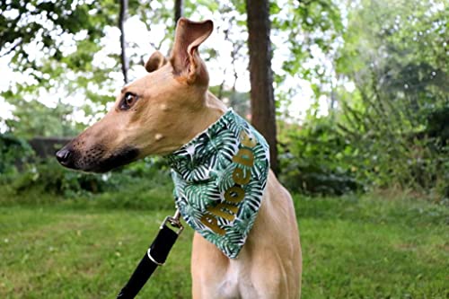 Pañuelo para perros Dimples – Pétalos de palma de hoja verde para perros pequeños y grandes cachorros y gatos – Regalo para perros, accesorio para perros hecho a mano