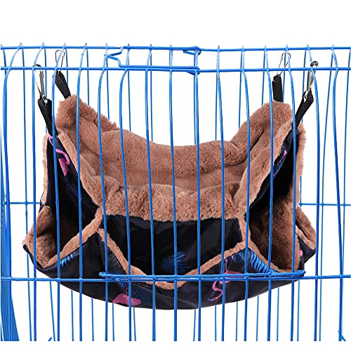 Para animales pequeños (20 x 20 cm) Hamaca para animales pequeños Chinchillas de hámster jerbo Hamaca jaula para mascotas Accesorios para jaulas para hámster Casa de hámster chinchillas y ardillas