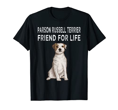 Parson Russell Terrier Amigo Por Vida Amor Perro Camiseta