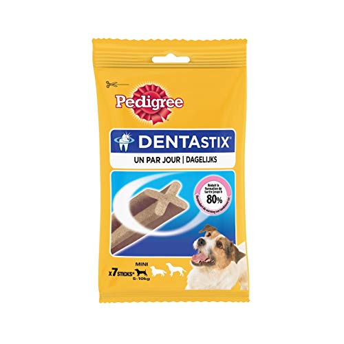 Pedigree Dentastix Mini – Snack de higiene dental para cachorros y perros de talla pequeña