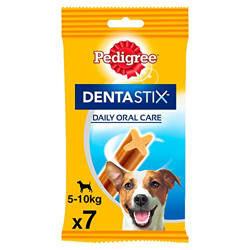 Pedigree Dentastix Snack Dental para la Higiene Oral de Perros Pequeños (10 paquetes de 7ud)