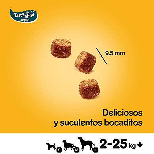 Pedigree Tasty Minis Premios para Perros Cachorros Sabor Pollo (Pack de 6 x 125g)
