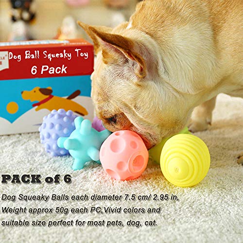 Pelota Perro Impermeable Bola Inflable Goma Juguete Perro,Pelotas de Juguetes interactivos para Perros, para Limpieza de Dientes y Entrenamiento