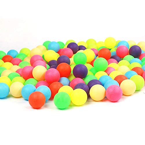 Pelotas de tenis de mesa de colores 100 unids Pingpong Pelota de entretenimiento Colores mixtos Pretty Balls for Beer juego, DIY Artesanía, Decoraciones de fiesta, Gato y juguetes para perros Color