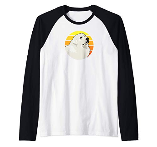Perro Montaña Pirineos - Regalo para Amantes de los Perros Camiseta Manga Raglan
