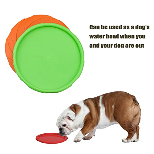 Perros interactivos Frisbee,2 Pcs Frisbee Perro,Frisbee de Goma para Perros,Juguete de Disco Volador para Perro, Disco Volador Perros Frisbee Perro Grande, Frisbee Perro