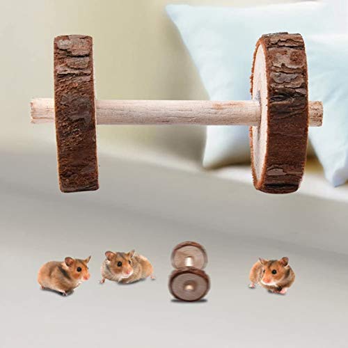 Persdico 5 uds accesorios divertidos para mascotas cuidado Dental de madera productos de animales pequeños seguros juguete de hámster encantador duradero