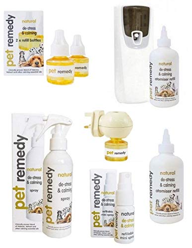 Pet Remedy Natural eficaz calmante De-Stress Ansiedad Alivio Perros Gatos Caballos (15 ml Mini Spray)