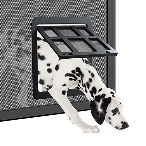 PETLESO Puerta para mosquitera, puerta para perros y gatos, fácil instalación para gatos y perros (35 cm x 45,5 cm)