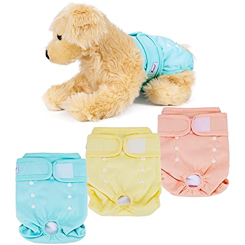 Petotw -Pañales Lavables Female Dog Diapers （3 Packs）， Reutizables y Female Dog Diapers Altamente Absorbentes （XS