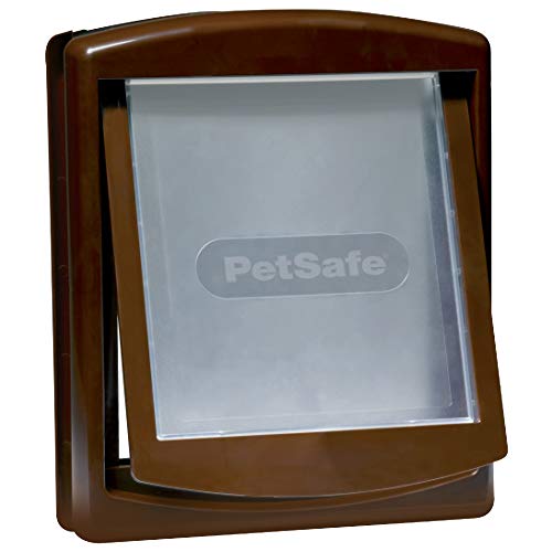 PetSafe, Staywell Original - Puerta para mascotas con dos posiciones, Marrón - M