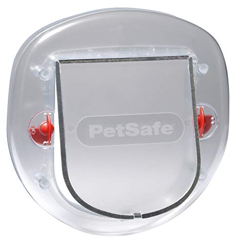 PetSafe Staywell - Puerta para Gatos, Gatera de Entrada y Salida, Puerta para Gatos y Perros Pequeños de hasta 10 kg, Resistente, Duradera, Esmerilada