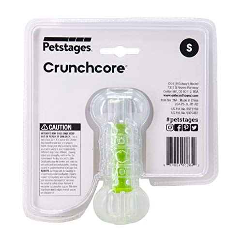 Petstages Crunchcore - Juguete con forma de hueso para perros - Para morder - Alternativa a las botellas de agua - S