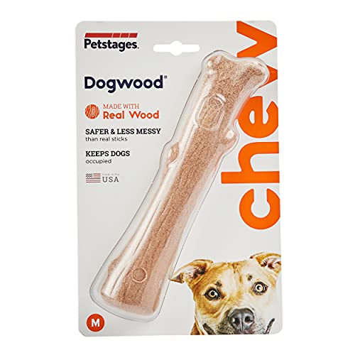 Petstages Dogwood - Juguete con forma de palo de madera para perros - Para morder - M