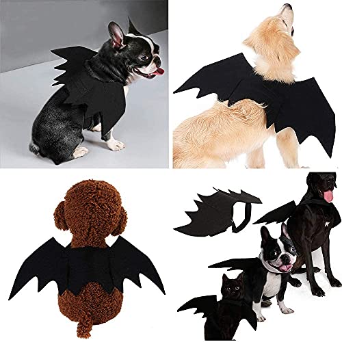 PHIEZC Disfraz de Halloween para perros y gatos,disfraz de alas de murciélago,fiesta de Halloween,disfraces divertidos para perros y gatos,traje de alas de murciélago para perros y gatos para mascotas