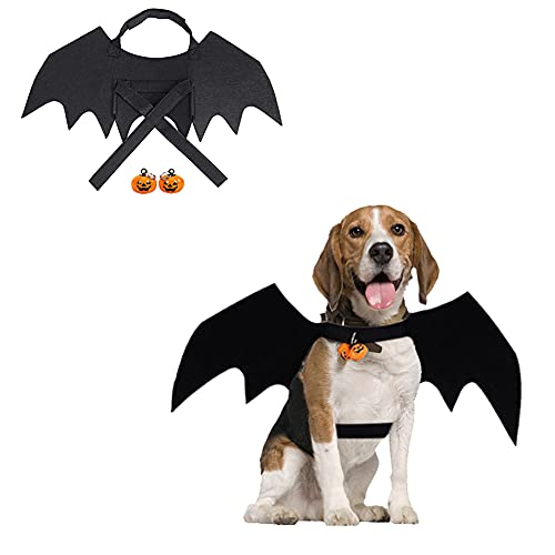 PHIEZC Disfraz de Halloween para perros y gatos,disfraz de alas de murciélago,fiesta de Halloween,disfraces divertidos para perros y gatos,traje de alas de murciélago para perros y gatos para mascotas