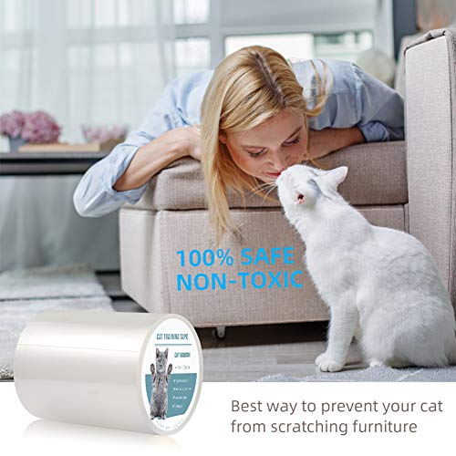 Pidsen Protector de Muebles Gatos, 15X100 CM Nano Cinta Adhesiva Anti Arañazos para Gatos,Transparente Autoadhesivas de Gato Protector para Gatos y Perro,Protector de sofá para Detener