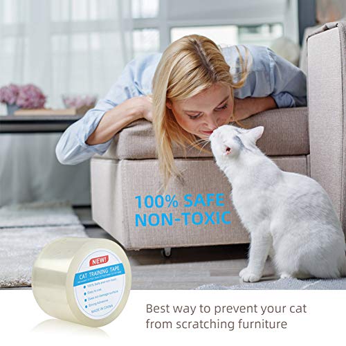 Pidsen Protector de Muebles Gatos, 7X1000 CM Nano Cinta Adhesiva Anti Arañazos para Gatos,Transparente Autoadhesivas de Gato Protector para Gatos y Perro,Protector de sofá para Detener