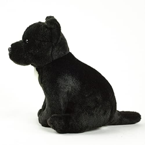 Pitbull / American Staffordshire Terrier - Perro de peluche (30 cm), color negro