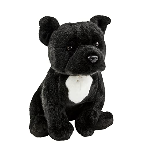 Pitbull / American Staffordshire Terrier - Perro de peluche (30 cm), color negro