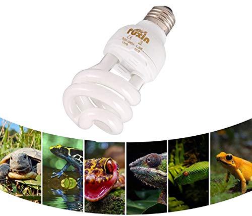 POFET Lámparas ahorradoras de energía Bombilla UVB, compacta en espiral de 13 vatios UVB 10 Bombilla de luz para reptiles apta para reptiles / serpientes / lagartos / insectos / tortugas