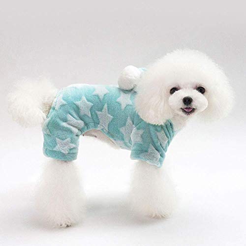 PONNMQ Fleece Dog Cat Clothes Suéter para Mascotas Abrigos Mono Yorkshire Chihuahua Ropa Abrigo de Invierno Chaqueta Traje de Perro Pijamas con Capucha, Gris, XL