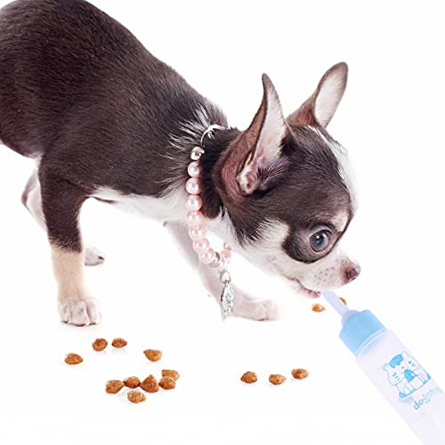 POPETPOP Biberones de Gatitos para Amamantar 4 Unidades de Biberones para Mascotas Biberón Alimentador de Leche para Cachorros Biberones para Recién Nacidos Cachorros Animales Pequeños