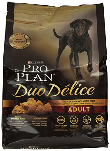 Pro Plan Dog Adult Duo Delice - Comida para Perros de Pollo y arroz (1 x 2,5 kg)