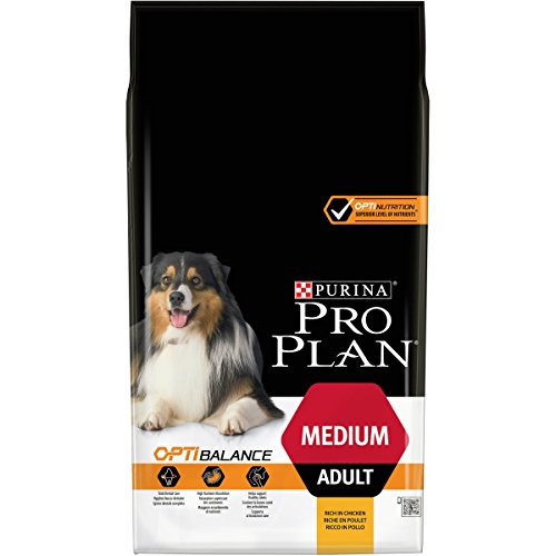 Pro Plan Medium Adult con Optibalance, Rico en Pollo – 7 kg – Croquetas para Perros Adultos de tamaño Mediano