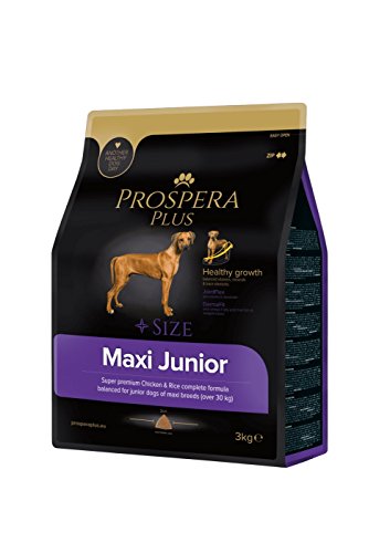 Prospera Plus Pienso Perros jóvenes Raza Grande - Maxi Junior Superpremium Pollo y arroz -3KG