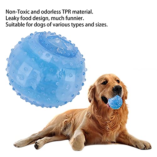 Pssopp Mascota refrescante Masticar Juguete Hueso y Pelota Palo Cachorro Juguetes de refrigeración interactivos para el Verano para Perros medianos Grandes(Tipo de Bola)