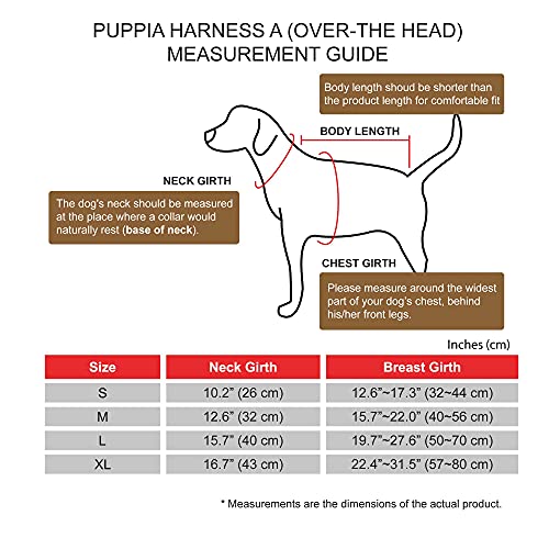 Puppia Arnés para Perros - Bonnie Harness A - para Perros pequeños y medianos