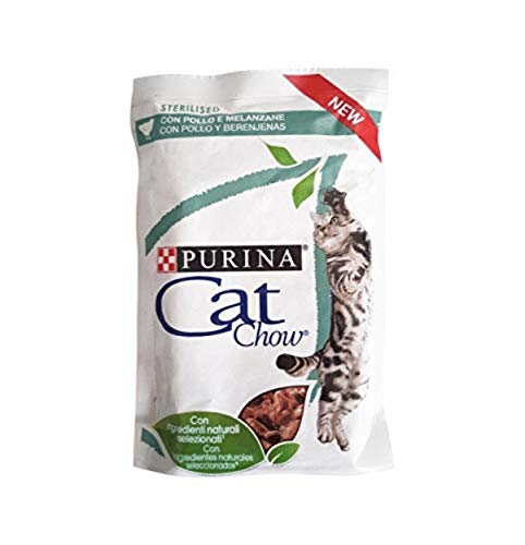 Purina Cat Chow - Comida húmeda para gatos esterilizado con pollo 26 x 85 gr