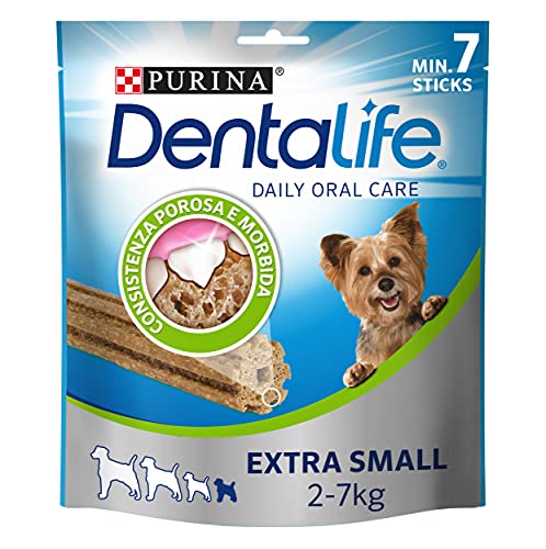 Purina Dentalife Snacks y chuches dentales para Perros Mini 69 g - Pack de 6