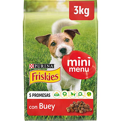 Purina Friskies Vitafit Mini Menu Pienso para Perro Adulto Buey 4 x 3 Kg