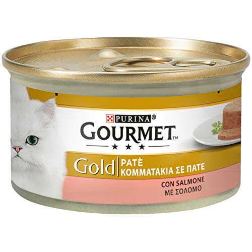 Purina Gourmet Gold Gato Paté con Salmón 24 latas de 85 g