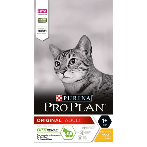 PURINA Pro Plan Comida Seco para Gato Adulto con Optirenal, Sabor Pollo - 1.5 Kg