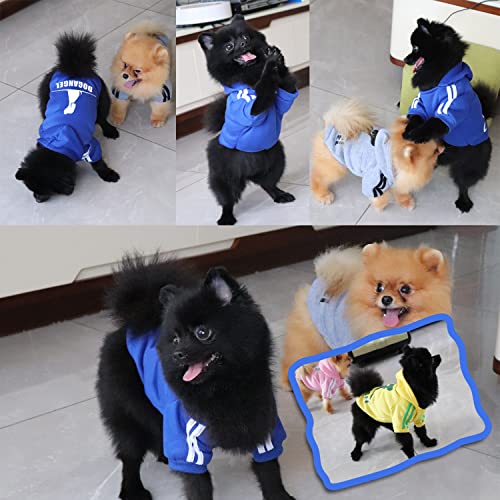QiCheng&LYS Dog Hoodie,Jersey Perros,Sudadera Perro Ropa ParaCachorros, Sudadera para Chihuahua Cómodo Y Cálido (Azul Marino, X-Large)
