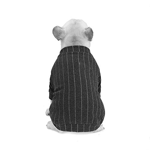 RayMinsin Mascota Perro Gato Ropa con Botones Otoño e Invierno Ropa Pug Ley Lucha Shar Pei Perro Gordo Bulldog Béisbol Mascotas Ropa Accesorios Suéter